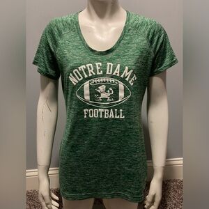 Notre Dame Football Under Armour Heat Gear Women’s Medium Short Sleeve Tee Shirt
